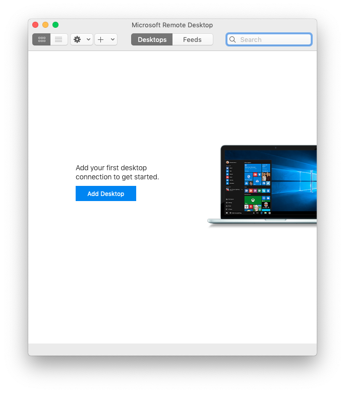 OS X Microsoft Remote Desktop Add Connection - 1